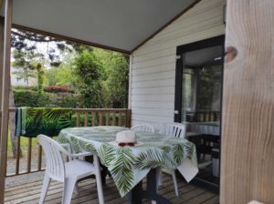 terrasse couverte mobil home camping vendée